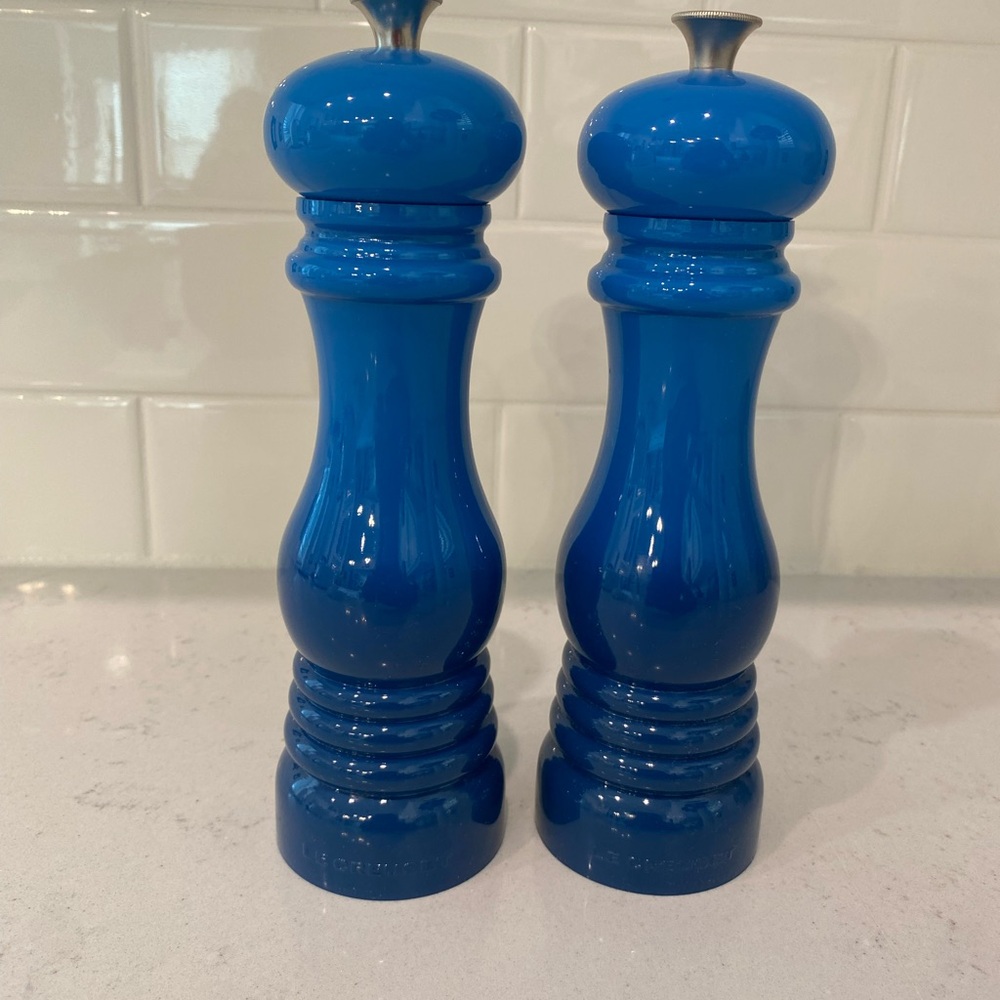 Blue Pepper Mill Set